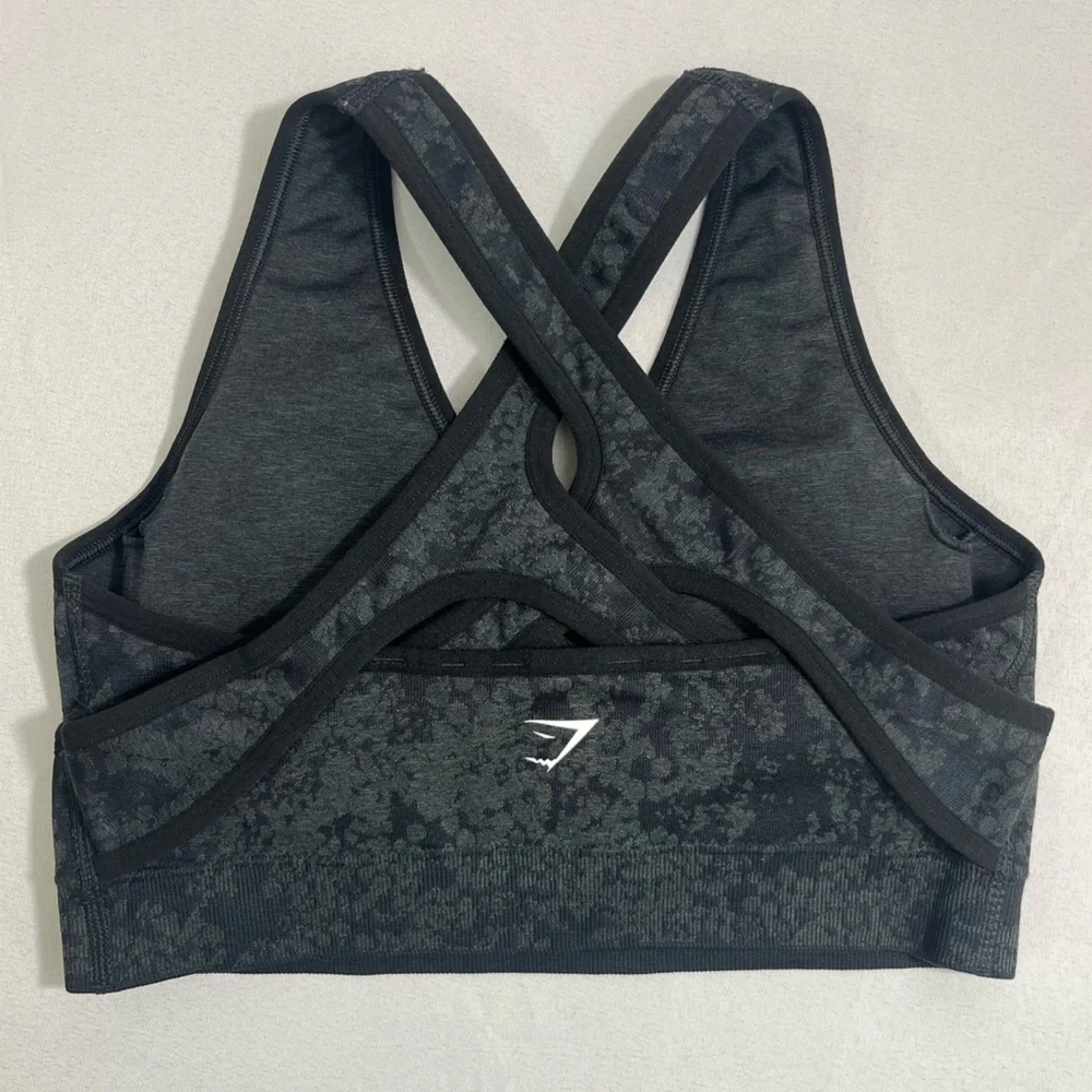 TWO Gymshark Sports Bras - Medium - Black, Green